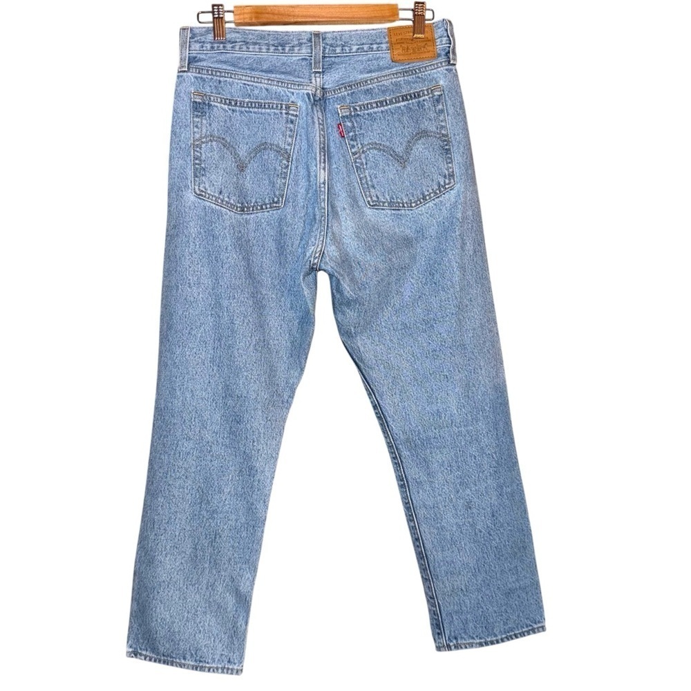 LEVI’S Wedgie Straight High Rise Jeans in Luxor Lanes Size 28 - Picture 6 of 13